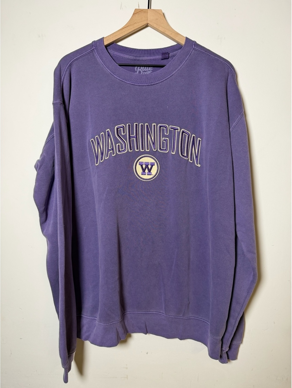 Blue 84 Washington Huskies Purple Crewneck Sweatshirt men’s large